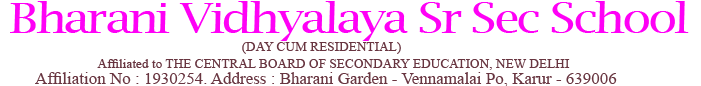 Bharani Vidhyalaya Senior Secondary School